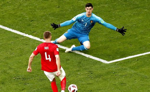 Courtois, en el Mundial. 