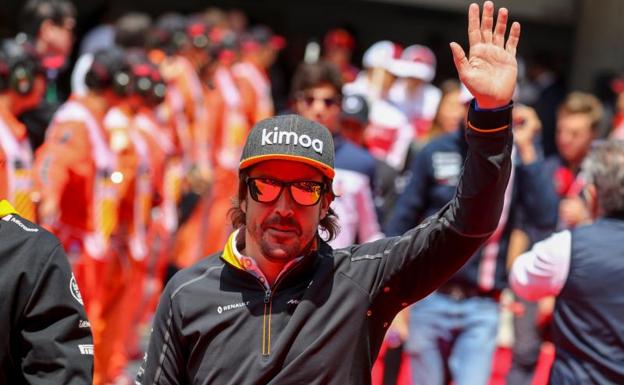 Fernando Alonso durante el GP de China