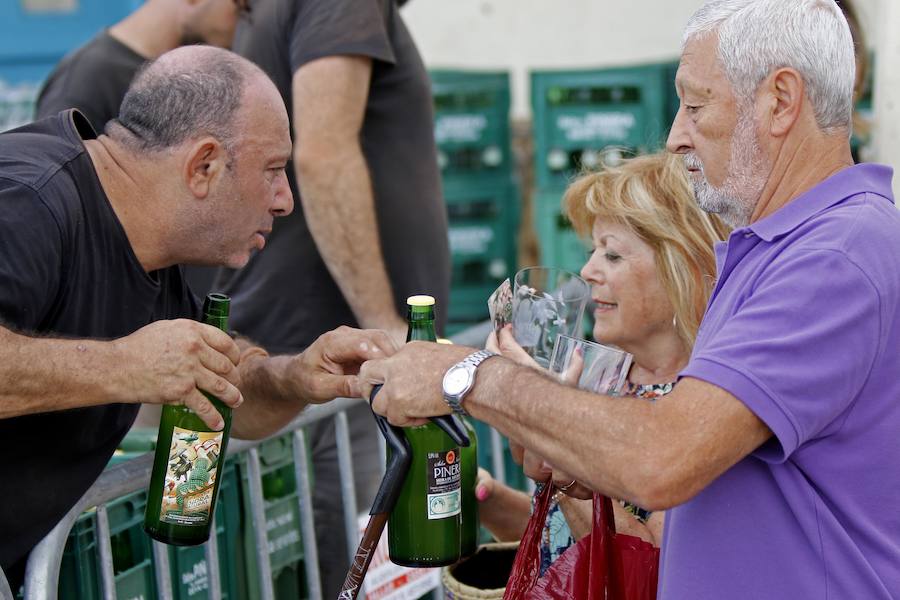 9.580 escanciadores consiguieron que la ciudad supere la marca del año pasado en la tradicional cita en Poniente