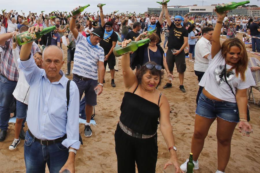 9.580 escanciadores consiguieron que la ciudad supere la marca del año pasado en la tradicional cita en Poniente