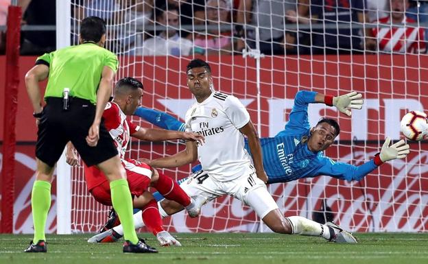 Carlos Enrique Casemiro durante el partido entre Girona y Real Madrid