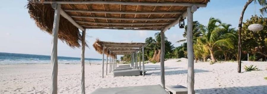 El complejo está en Tulum y cuenta con una playa privada