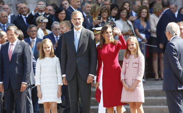 Leonor, la Princesa de Asturias, visita por primera vez Covadonga