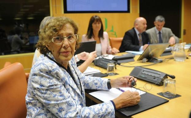 La alcaldesa de Madrid, Manuela Carmena. 