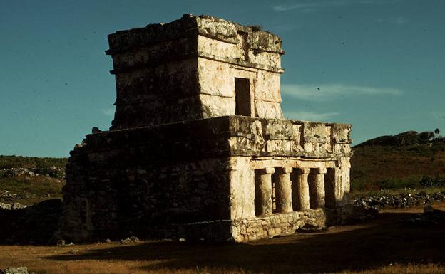 Restos de templos mayas en la provincia de Yucatán. 