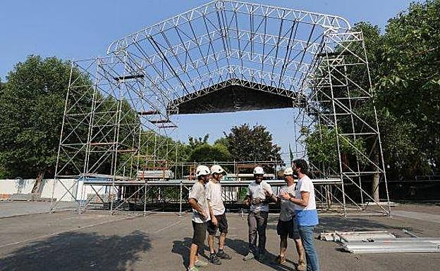El escenario de Metrópoli donde se iba a celebrar el concierto