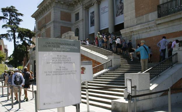 Vista del Museo del Prado. 