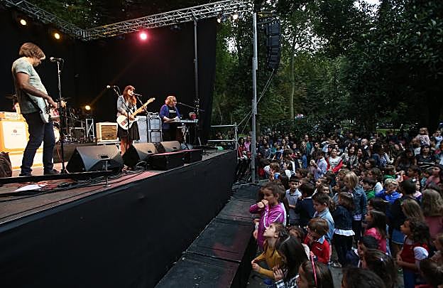 Petit Pop atrajo al público infantil. 