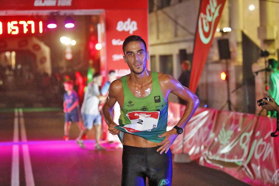  Carrera Nocturna Gijón 10K  Moha Bakkali y Esther Álvarez se impusieron en la prueba. 