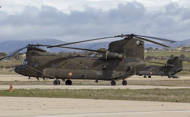 Helicóptero 'Chinook'. 