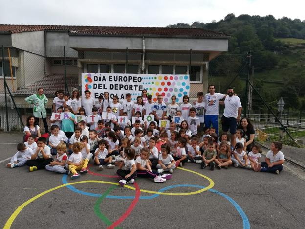 Día europeo del deporte escolar en Martimporra. 