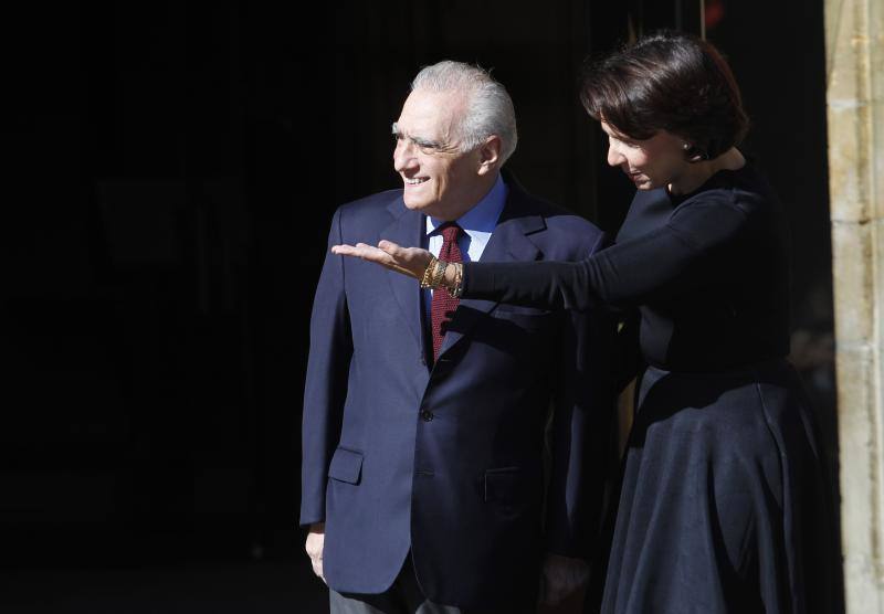 La gran estrella de esta edición de los Premios Princesa, Martin Scorsese, hizo su aparición en Oviedo a las cuatro en punto. 