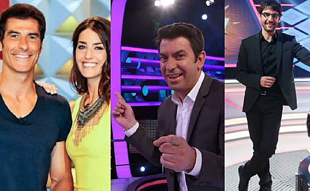 De izquierda a derecha, Jorge Fernández y Laura Moure, Arturo Valls y Juanra Bonet. 