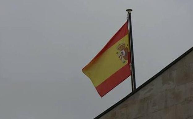 Imagen de la bandera española. 