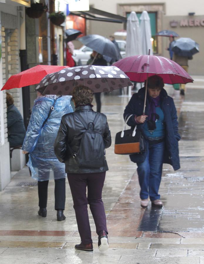 Oviedo ha sido uno de los cincos municipios que más lluvia ha acumulado en Asturias