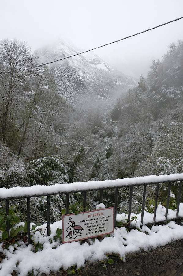 El temporal se ha recrudecido y además de complicar la comunicación con la Meseta, ha ocasionado numerosas incidencias. La nieve ha cubierto muchos puntos de la región dejando estampas totalmente invernales