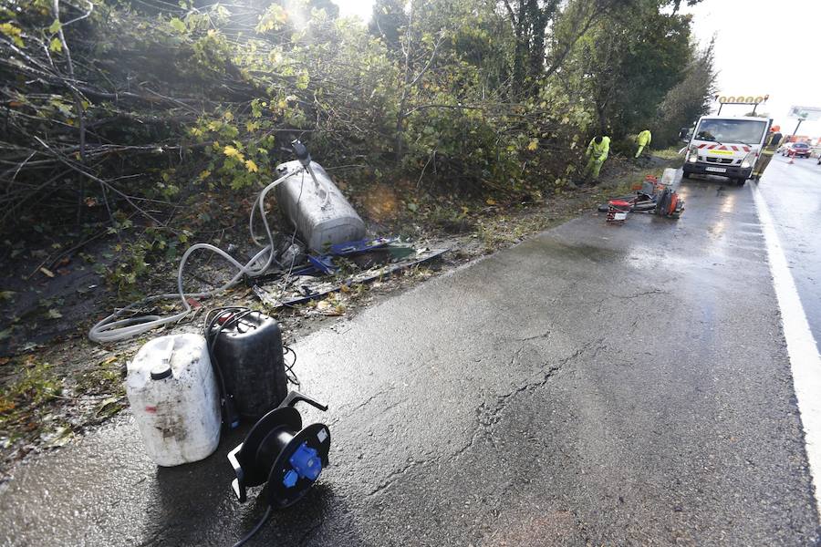 El suceso se produjo en los túneles de La Bolgachina. Ninguna persona ha resultado herida. 