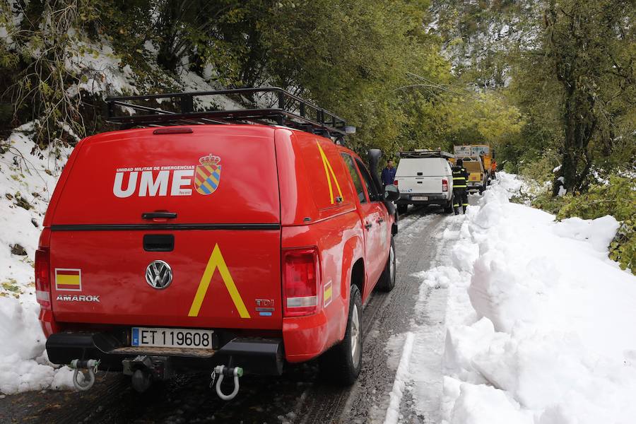 La ola de frío deja tras de sí miles de viviendas sin suministro eléctrico, pueblos incomunicados y cortes de carretera y de las vías del tren en la salida a la Meseta. La región, con la intervención de la UME, va recuperando la normalidad. 