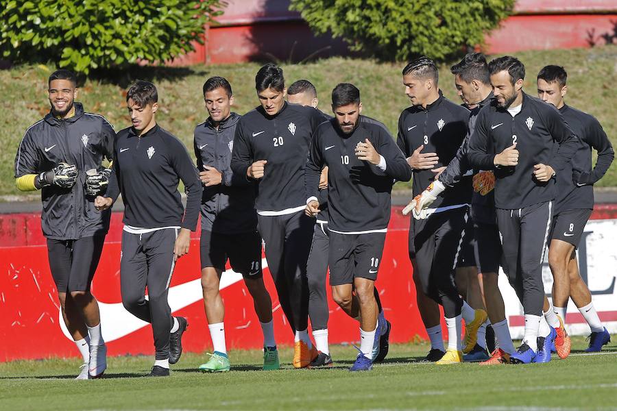 Fotos: Entrenamiento del Sporting en Mareo (30-10)