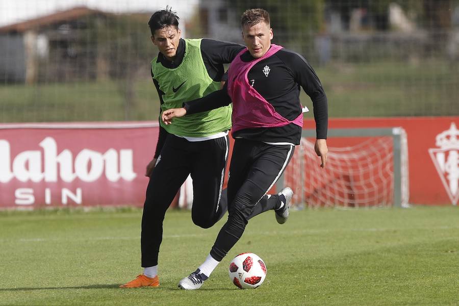 Fotos: Entrenamiento del Sporting en Mareo (30-10)