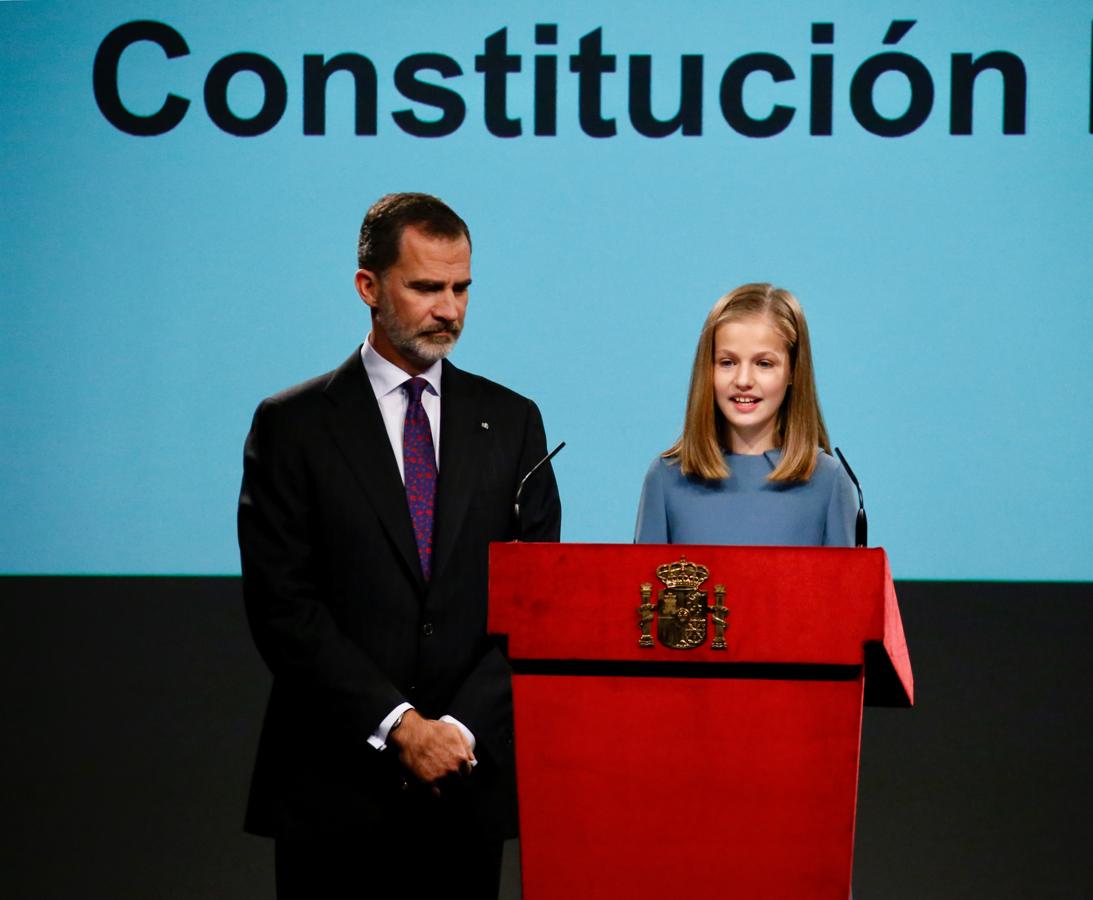La princesa de Asturias celebra su cumpleaños este 31 de octubre leyendo el primer artículo de la Constitución