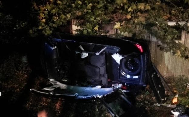 Tres heridos en un accidente de tráfico en Langreo