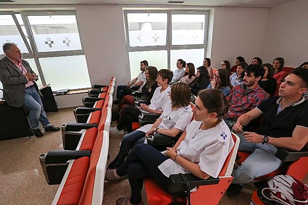 Recepción del gerente del Hospital Universitario San Agustín a los Médicos Internos Residentes en mayo del año pasado. 