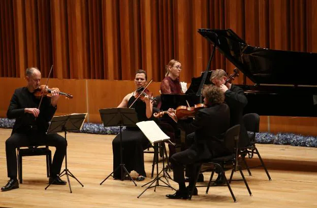 Judith Jáuregui y el Cuarteto Signum, en el Auditorio de Oviedo. 