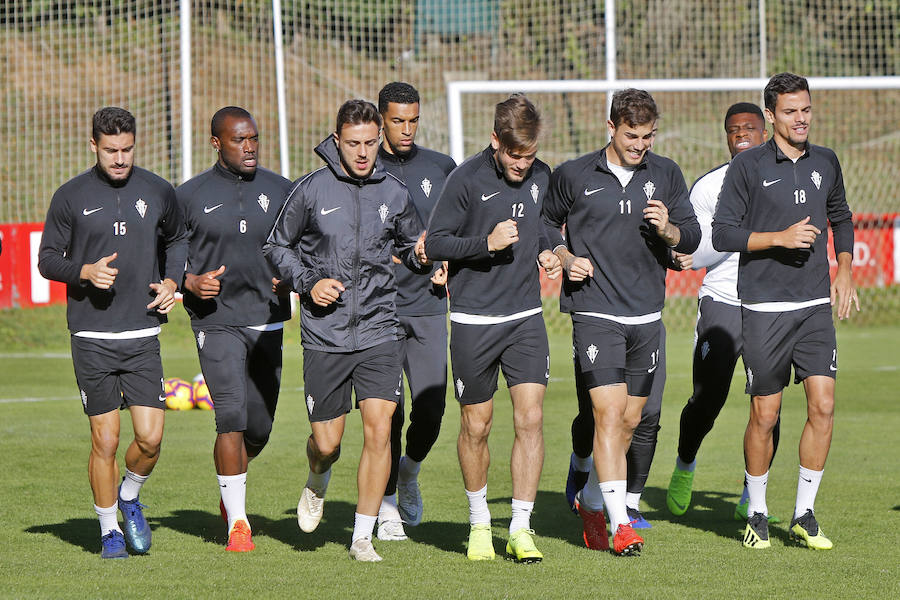 Los rojiblancos preparan su próximo encuentro ante el Málaga