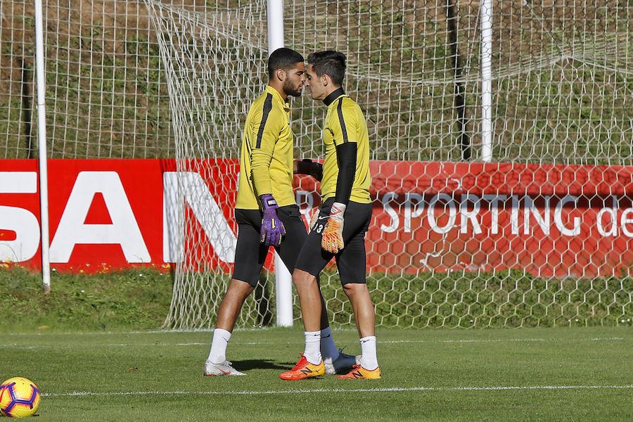 Los rojiblancos preparan su próximo encuentro ante el Málaga