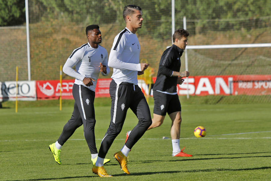 Los rojiblancos preparan su próximo encuentro ante el Málaga