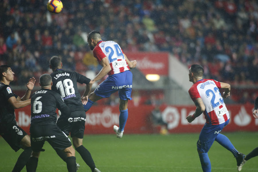 Fotos: Sporting 2-2 Málaga, en imágenes