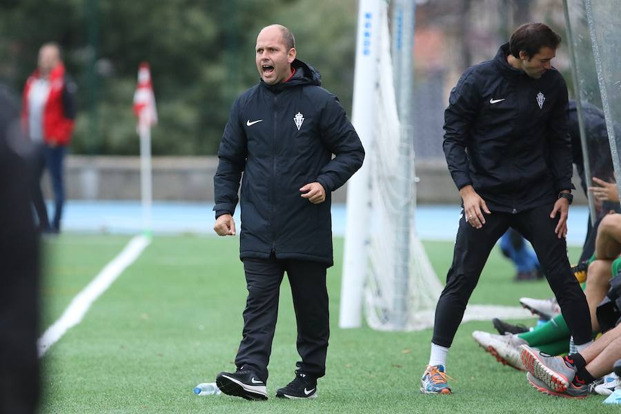 El filial del Sporting ganó (1-2) al CD Vitoria. 