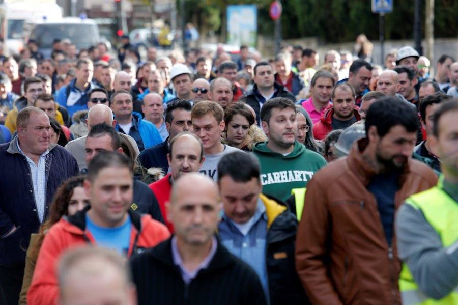 La 'marcha negra', que el domingo partió de El Bierzo (León), han llegado a la capital asturiana tras 153,5 kilómetros recorridos por una transición energética justa.