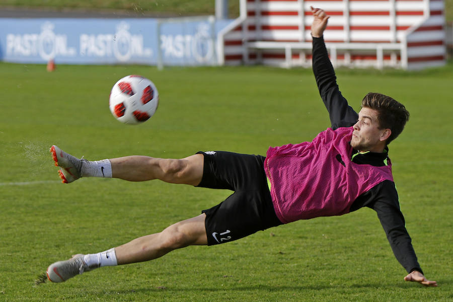 Tras la victoria ante el Tenerife en EL Molinón, el Sporting vuelve al trabajo