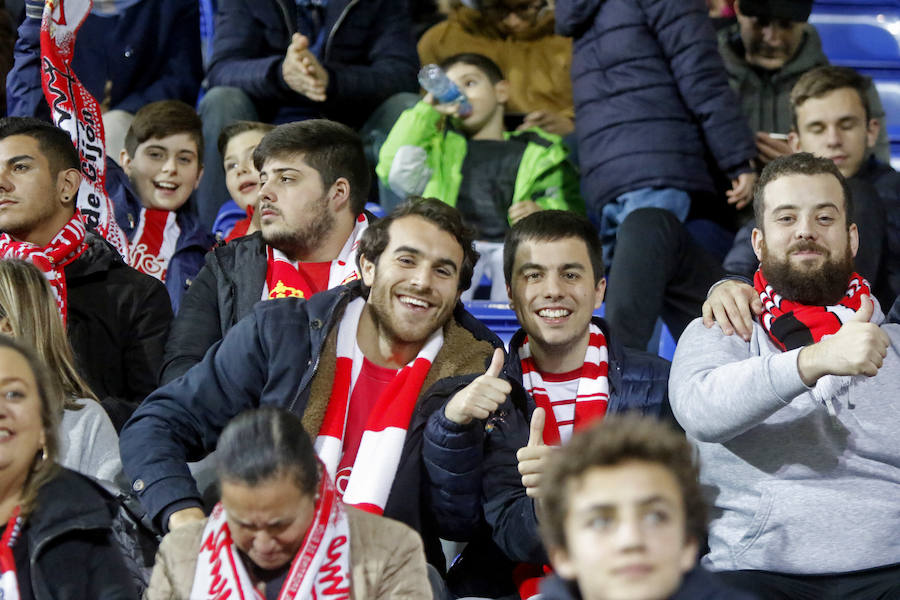 La afición rojiblanca llenó de alegría el campo del Eibar durante el encuentro de Copa del Rey