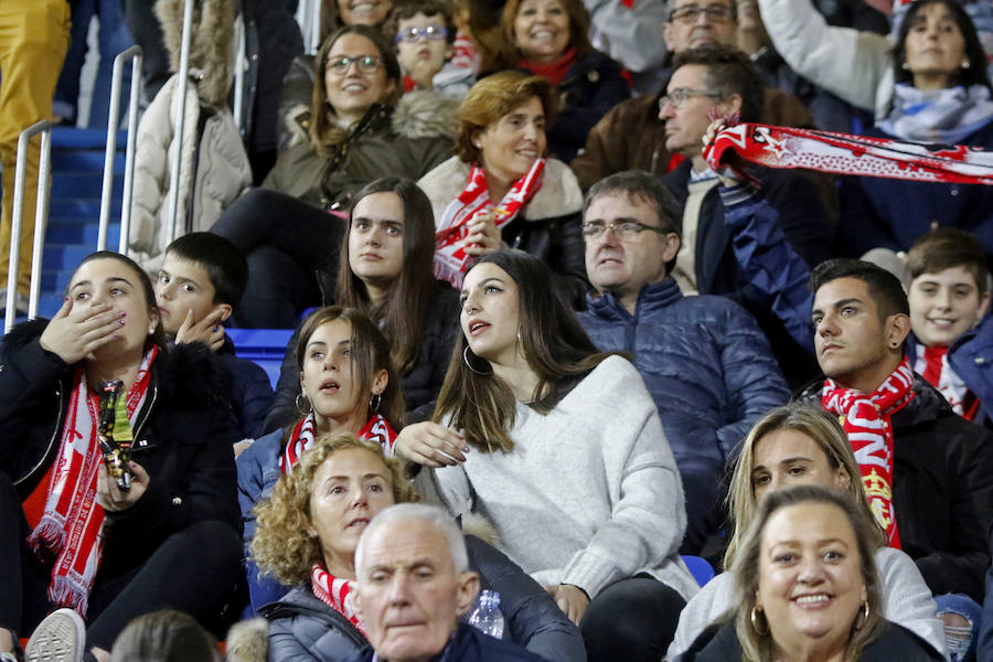 La afición rojiblanca llenó de alegría el campo del Eibar durante el encuentro de Copa del Rey