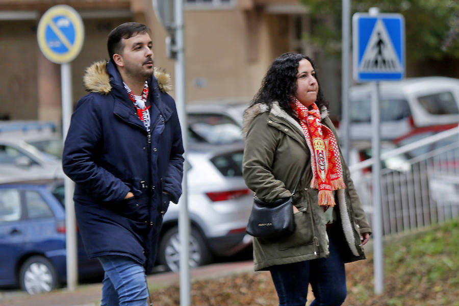 La afición rojiblanca llenó de alegría el campo del Eibar durante el encuentro de Copa del Rey