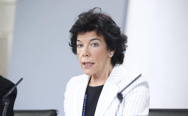 Isabel Celaá, portavoz del Gobierno.