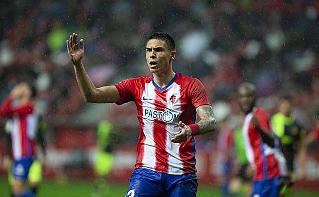 Partido disputado en El Molinón entre el Sporting y el Mallorca. 