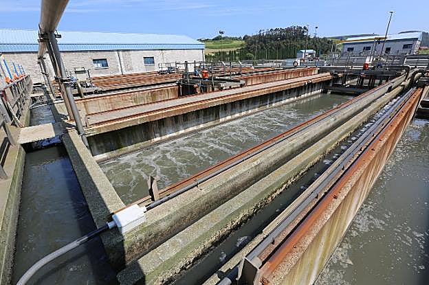 Estación depuradora de Maqua, una de las que incumple la normativa comunitaria. 