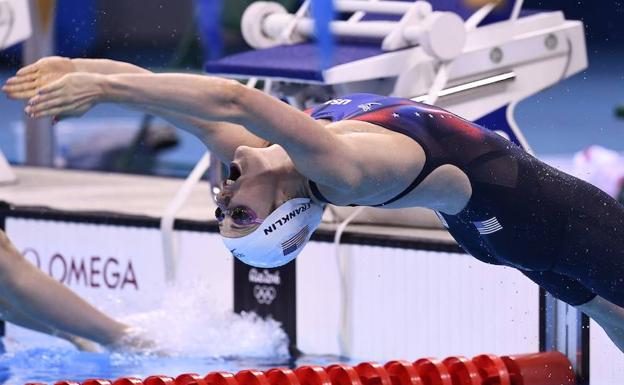 Missy Franklin en los Juegos Olímpicos de Río. 