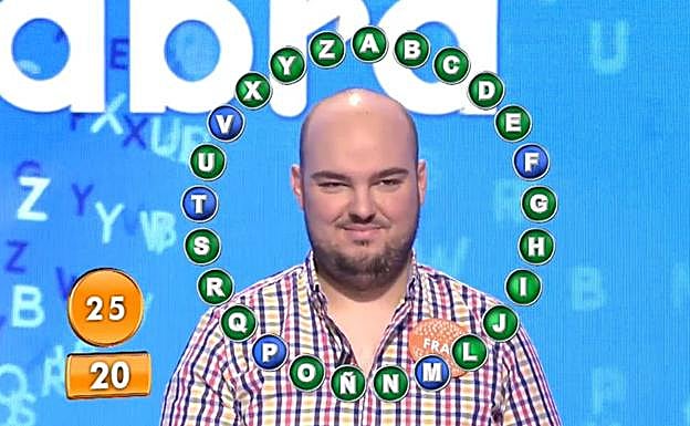 Fran González vuelve a enfrentarse al rosco final de 'Pasapalabra'. 