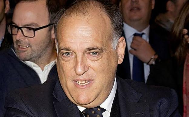 Javier Tebas, presidente de la Liga de Fútbol. 
