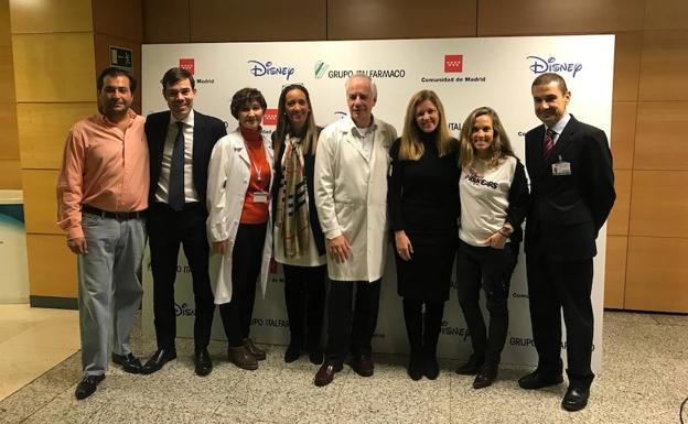 Presentación de la película 'El regreso de Mary Poppins' en el Hospital La Paz.