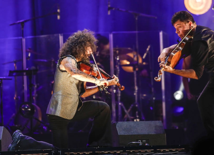 El violinista no defraudó con 'La increíble gira del violín' en su actuación en el Palacio de Deportes de Gijón. Un concierto enmarcado en el Metrópoli Winter 2018