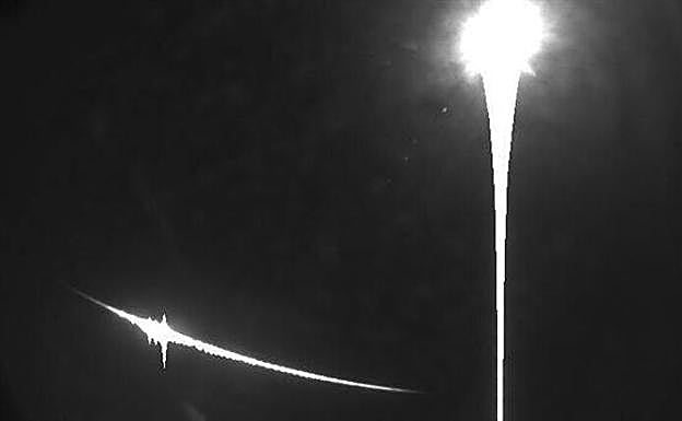 Imagen captada desde la cámara de meteoros de la @UNavarra y difundida por @alberto_mendi97