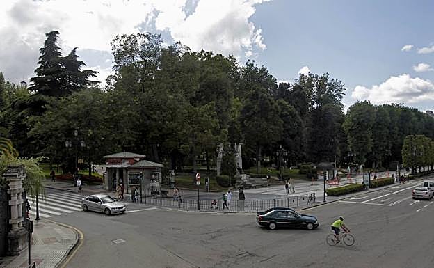 Campo de San Francisco en Oviedo.