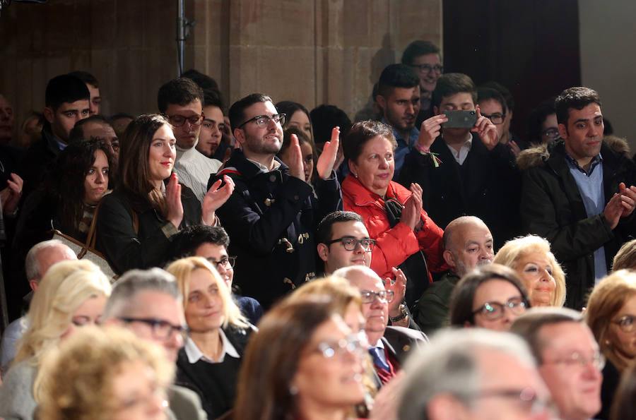 El presidente del PP acude al Hotel de la Reconquista en el que ha tenido lugar el acto oficial de presentación de Teresa Mallada como candidata a la Presidencia del Principado y de Alfredo Canteli como candidato al Ayuntamiento de la capital asturiana