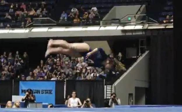 El ejercicio de 10 de la gimnasta Katelyn Ohashi que asombra al mundo